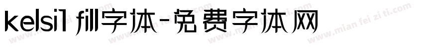 kelsi1 fill字体字体转换